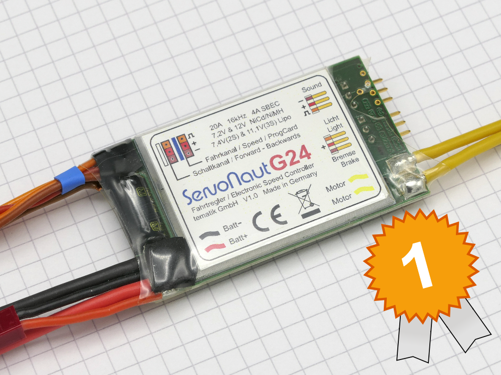 Servonaut Online-Shop - Fahrtregler G24 ( = G22 mit SBEC )